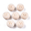 Unfinished Natural Wood European Beads WOOD-S045-143A-01W-1