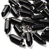 Natural Obsidian Pendants G-Z067-07P-10-1