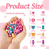  75Pcs 5 Style Opaque Acrylic/Resin Beads DIY-TA0004-29-4