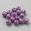 Matte Spray Painted Acrylic Beads OACR-TAC0001-13B-1
