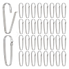 304 Stainless Steel Keychain Clasp Findings STAS-WH0072-03P-1
