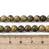 Natural Green Dragon Veins Beads Strands G-D098-A01-6mm-5