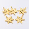 Christmas Snowflake Tibetan Style Alloy Pendants X-K094L011-1