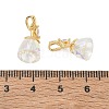 Brass Micro Pave Cubic Zirconia Pendants CU-CBA8C34-01G-01-3
