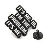 Inspirational Word IT'S ME Alloy Enamel Pins Broochs JEWB-R023-03J-2