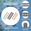 DICOSMETIC 9Pcs 3 Colors Alloy Watch Band Adapter Connectors FIND-DC0004-29-5