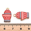 Winter Theme Alloy Printed Pendants PALLOY-D581-01B-3