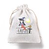 Halloween Cotton Cloth Storage Pouches ABAG-M004-01I-3