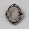 Tibetan Style Zinc Alloy Bolo Tie Slides Clasp Cabochon Settings LS-FIND-WH0260-37I-AS-1