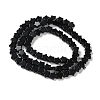 Natural Black Stone Beads Strands G-G085-B52-02-3