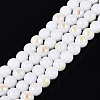 Electroplate Opaque Glass Beads Strands EGLA-Q132-6MM-01C-01-1