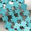 Synthetic Turquoise Beads Strands TURQ-G118-20x20mm-11-1