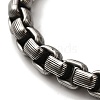 316 Surgical Stainless Steel Box Chain Bracelets BJEW-Q349-01AS-2