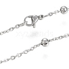 Non-Tarnish 304 Stainless Steel Cable Chain Necklaces NJEW-M183-05P-3