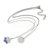 304 Stainless Steel Double Layered Necklaces NJEW-P320-14G-01-4