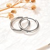 304 Stainless Steel Hoop Earrings for Women EJEW-M068-15E-P-2