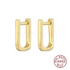 Simple Geometric U-shaped Earrings in 925 Sterling Silver with Gold Plating LN0503-1