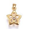 304 Stainless Steel Pendants STAS-P216-39G-2