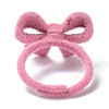 Bowknot Flocky Adjustable Rings RJEW-G117-02-2