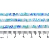 Gradient Color Electroplate Glass Bead Strands GLAA-E042-05-B07-5
