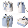 DIY Imitation Leather Knitting Crochet Bowknot Bucket Bags GN-TAC0001-06A-2