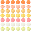 Rubberized Style Imitated Silicone Acrylic Beads MACR-PA0001-06C-03-6