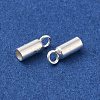 925 Sterling Silver Cord Ends STER-F032-09S-1.5mm-01-2