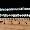 Electroplate Glass Beads Strands X-GLAA-Q105-02-10-2