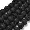 Natural Lava Rock Round Beads Strands G-M169-16mm-03-2