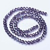 Electroplate Glass Beads Strands EGLA-A044-T6mm-B15-2