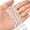 Electroplate Glass Bead Strands EGLA-E010-8x12mm-AB01-5