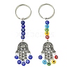 Tibetan Style Alloy Keychains KEYC-JKC01078-2