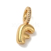 Brass Micro Pave Cubic Zirconia Pendants KK-K345-13F-G-1