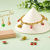 Craftdady 10Pcs 10 Style Golden Alloy Enamel Pendants ENAM-CD0001-22-24