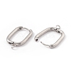 Tarnish Resistant 201 Stainless Steel Hoop Earring Findings STAS-H166-03P-3