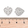 Non-Tarnish 316 Stainless Steel Charms STAS-C096-12D-P-3