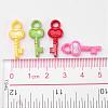 Opaque AB Color Acrylic Skeleton Key Pendants SACR-R697-M24-4