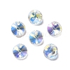 100Pcs Transparent Glass Pendnats EGLA-D030-18A-1