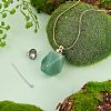  Natural Green Aventurine Perfume Bottle Pendant G-NB0003-58B-2