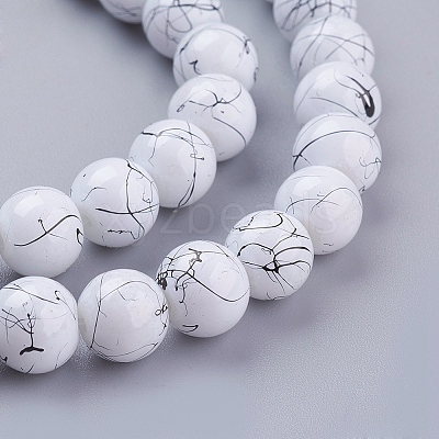 Drawbench Glass Bead Strands GLAD-S074-8mm-74-1