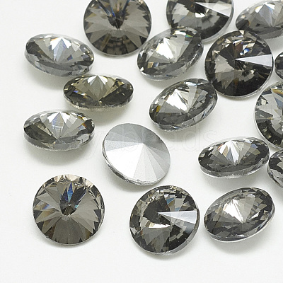 Pointed Back Glass Rhinestone Cabochons RGLA-T086-6mm-03-1