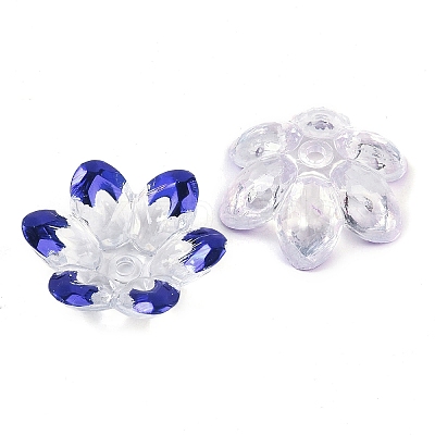 Plating Acrylic Bead Caps OACR-H118-06-1