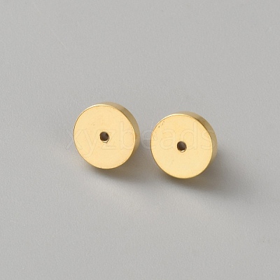 Brass Ear Nuts KK-WH0816-032G-1