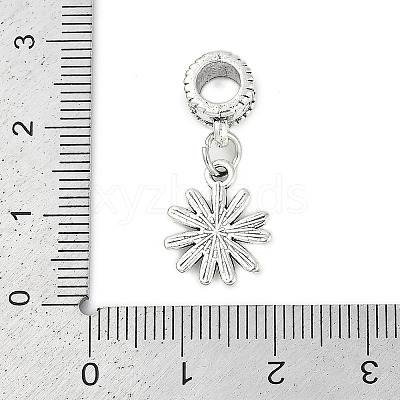 Rack Plating Brass European Dangle Charms KK-R200-01AS-02-1