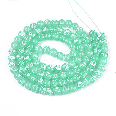 Baking Paint Glass Beads X1-DGLA-N015-8mm-07-1
