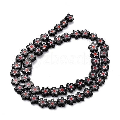 Handmade Millefiori Glass Bead Strands LAMP-J035-8mm-19-1