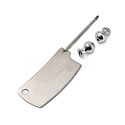 Non-Tarnish 201 Stainless Steel Cake Spatulas AJEW-P114-01H-P-1