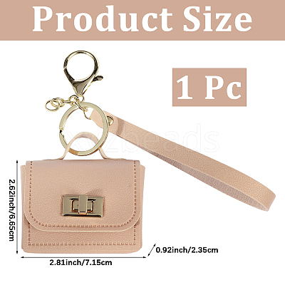 Portable PU Leather Bag Keychains FIND-CL0002-42A-1