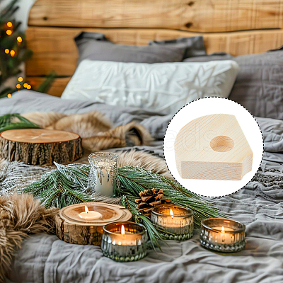 Wood Candle Holders AJEW-WH0314-540-1