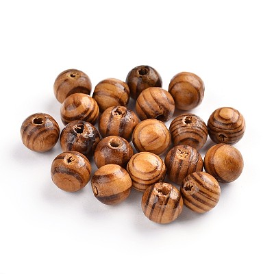 Round Natural Wood Beads WOOD-Q009-10mm-LF-1